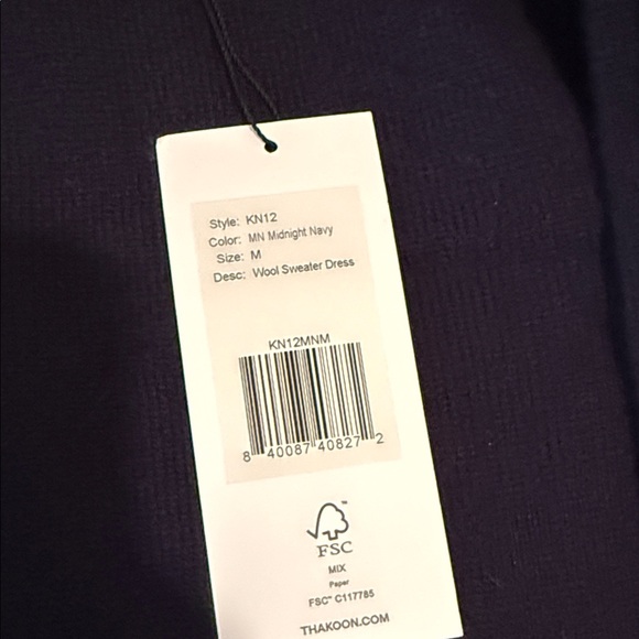 Thakoon Navy Blue Crew Neck Sweater - Picture 3 of 4